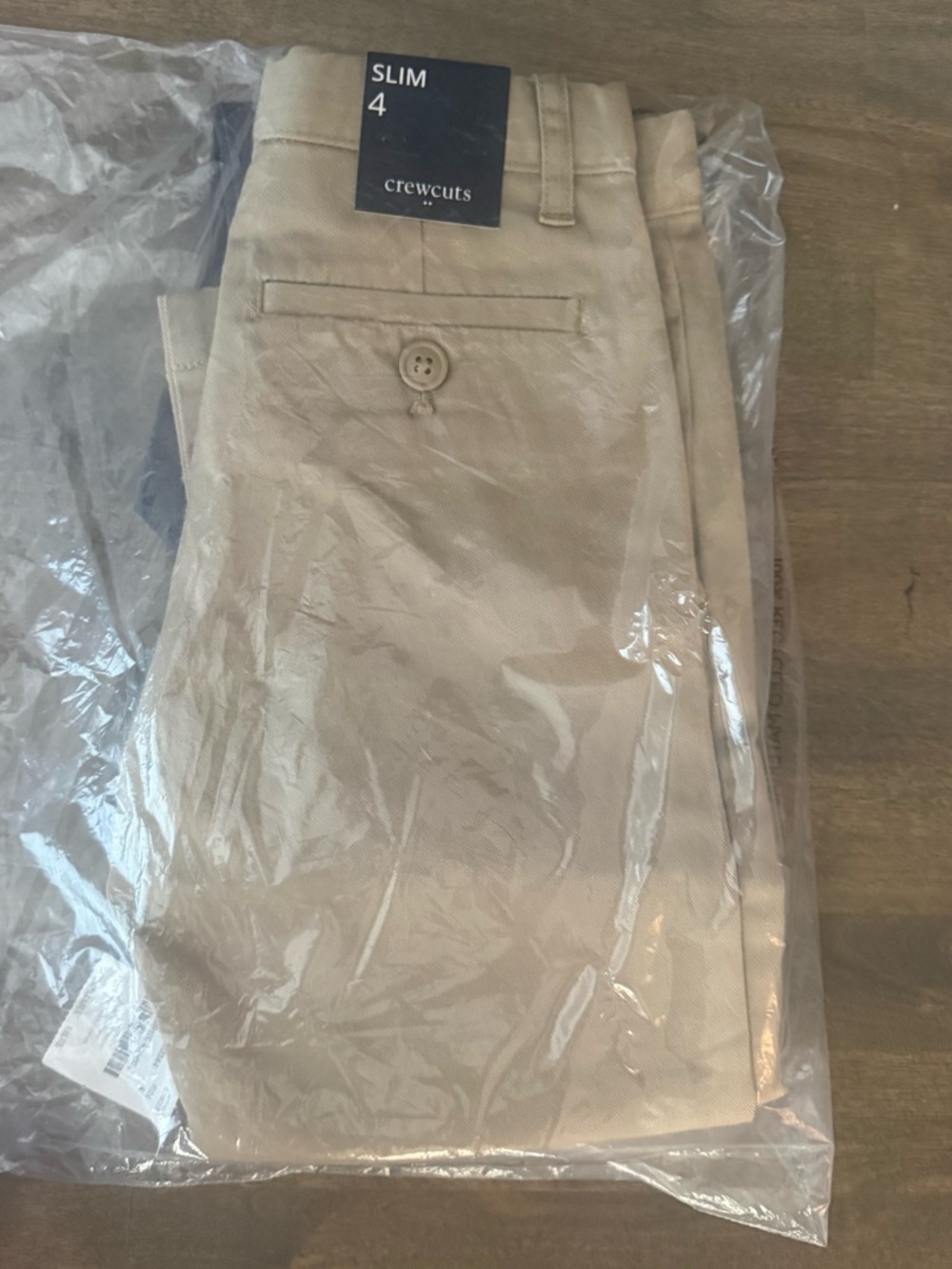 J Crew Crewcuts Slim Straight Khaki Pants - Tan size 4 boys
